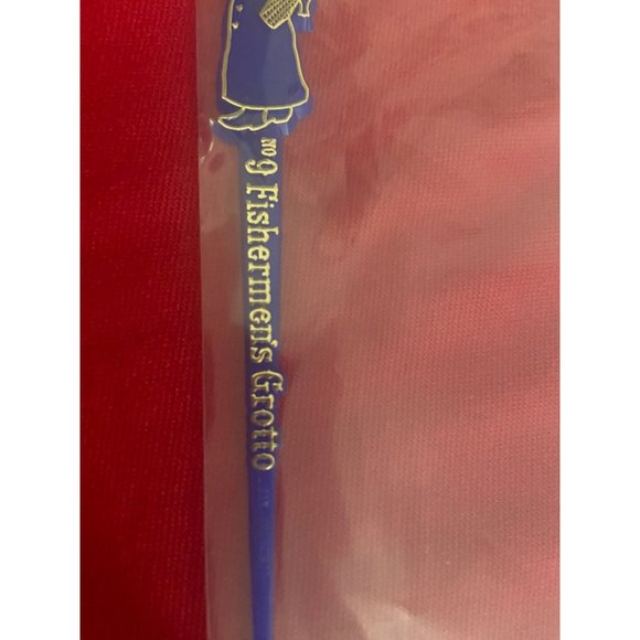 Fisherman’s Grotto No 9 San Francisco Vintage Swizzle Stick - Picture 3 of 5